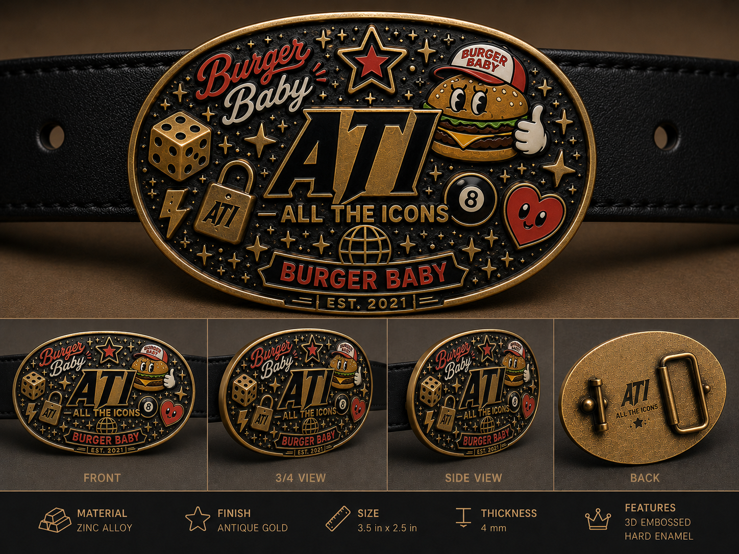 ATI X Burger Baby Belt Limited Stock